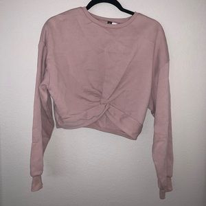 H&M cropped long sleeve sweater